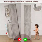 Armadietto da bagno alto, mobiletto indipendente per la biancheria con ante e ripiani regolabili, 170 cm H, per soggiorno o dispensa da cucina