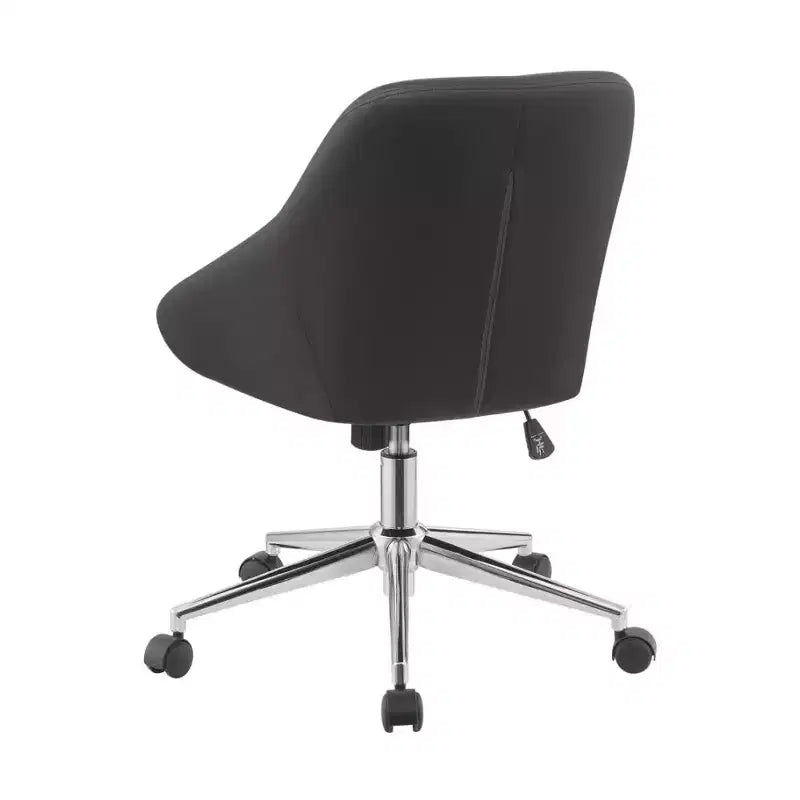Sedia da ufficio Simple Relax imbottita in similpelle con 5 ruote piroettanti
