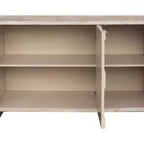 Mobile d'accento in stile rustico, credenza a 3 ante in legno, mobile da buffet, credenza, mobile contenitore