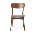 Set da pranzo Iriat Mid Century Modern 5 pezzi in legno rivestito in tessuto