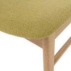 Set da pranzo Iriat Mid Century Modern 5 pezzi in legno rivestito in tessuto