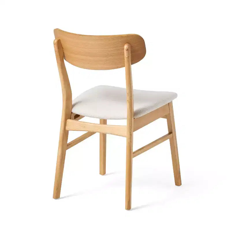 Set da pranzo Iriat Mid Century Modern 5 pezzi in legno rivestito in tessuto