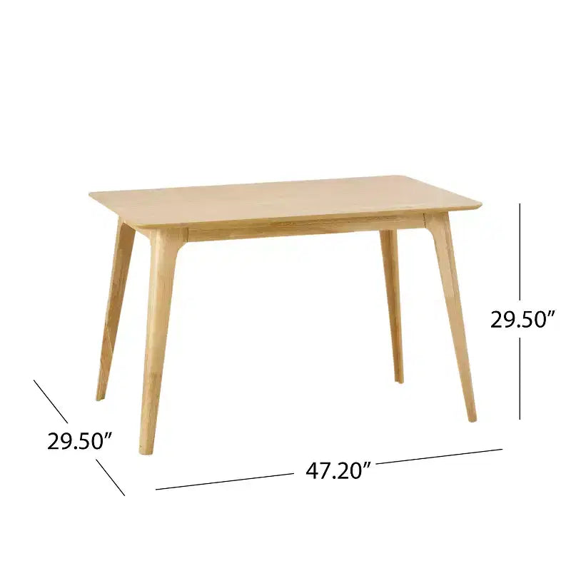 Set da pranzo Iriat Mid Century Modern 5 pezzi in legno rivestito in tessuto