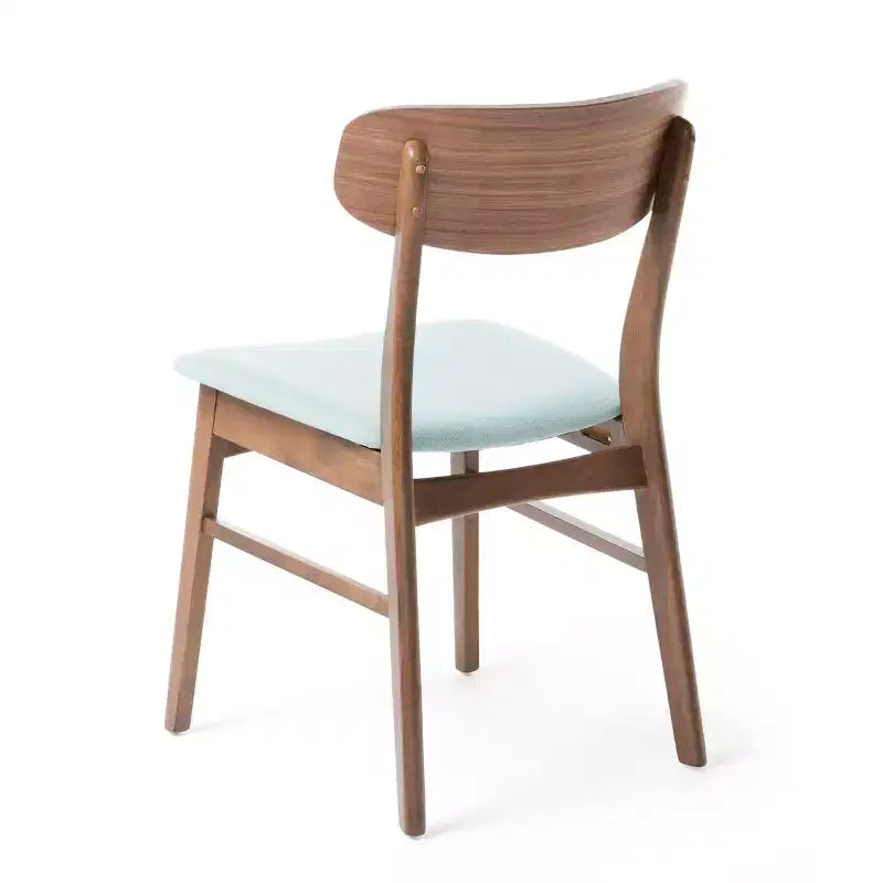 Set da pranzo Iriat Mid Century Modern 5 pezzi in legno rivestito in tessuto
