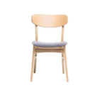Set da pranzo Iriat Mid Century Modern 5 pezzi in legno rivestito in tessuto