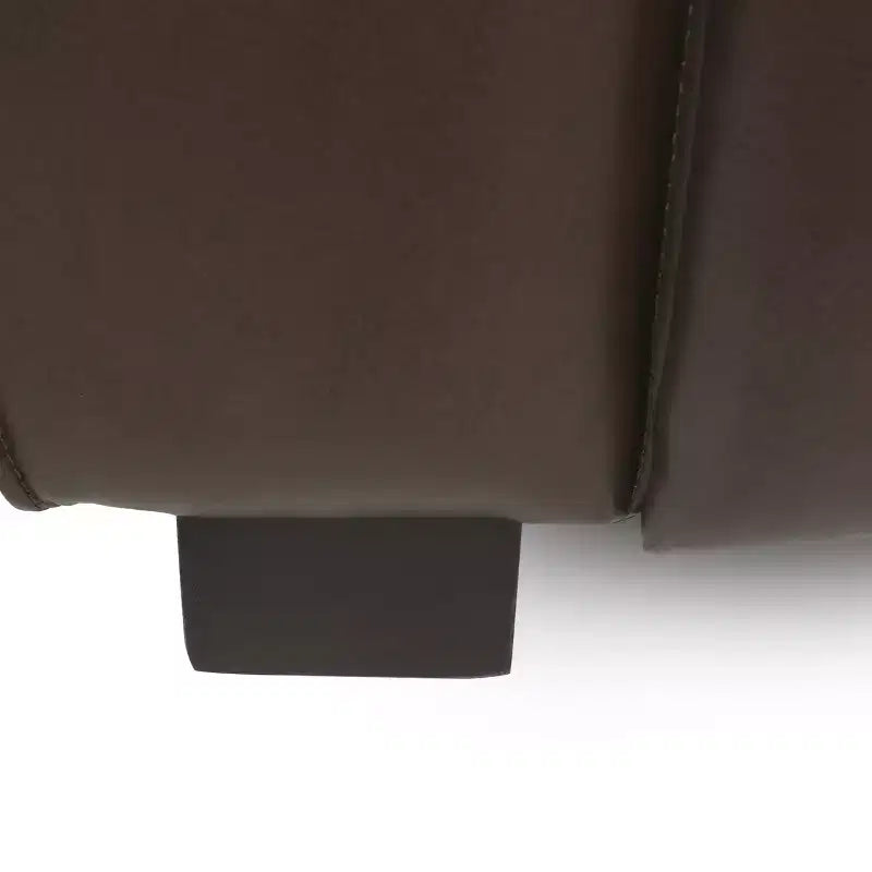 Divano a 3 Posti Kaia 80 Moderno con Braccioli Quadrati in Similpelle e Gambe in Legno di Betulla