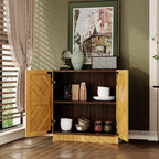 31.5 Mobile Buffet Credenza con Contenitore, Mobile Contenitore Buffet da Cucina Bar Caffè con Ante e Ripiano Regolabile, per Soggiorno e Sala da Pranzo