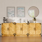 31.5 Mobile Buffet Credenza con Contenitore, Mobile Contenitore Buffet da Cucina Bar Caffè con Ante e Ripiano Regolabile, per Soggiorno e Sala da Pranzo