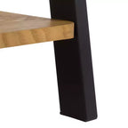 Mensola Isaac in ferro/legno - Naturale/Nero