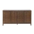 Credenza/mobile basso 4 ante Gree da 149,86 cm, stile moderno di metà secolo, tessitura 3D
