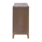 Credenza/mobile basso 4 ante Gree da 149,86 cm, stile moderno di metà secolo, tessitura 3D