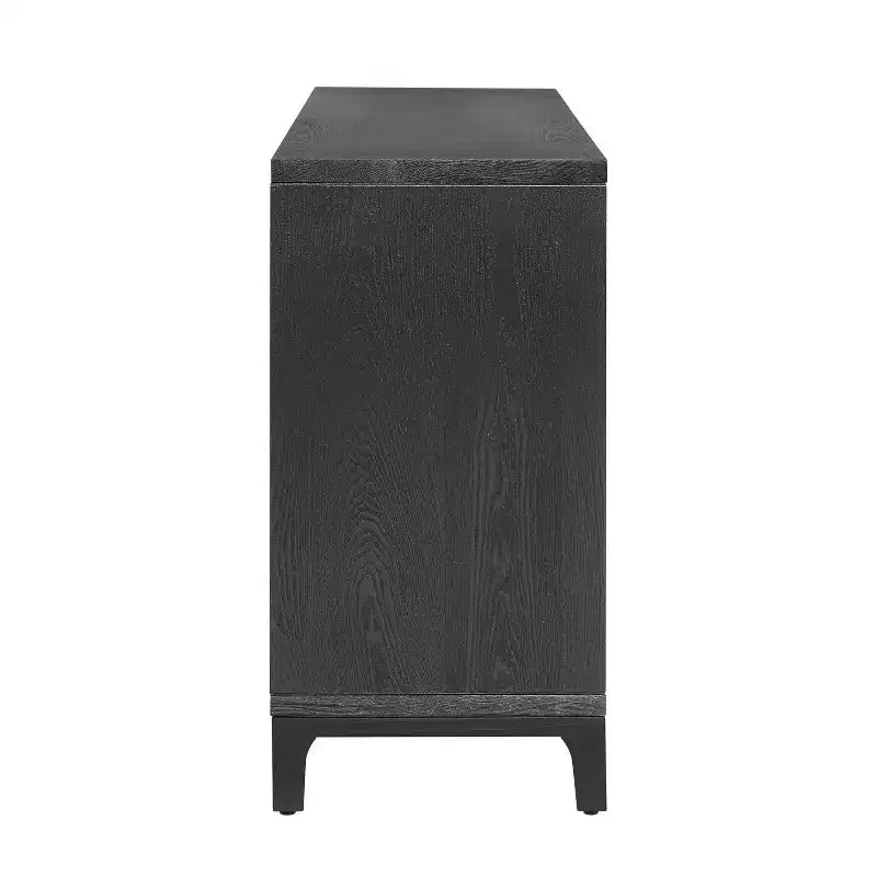 Credenza/mobile basso 4 ante Gree da 149,86 cm, stile moderno di metà secolo, tessitura 3D