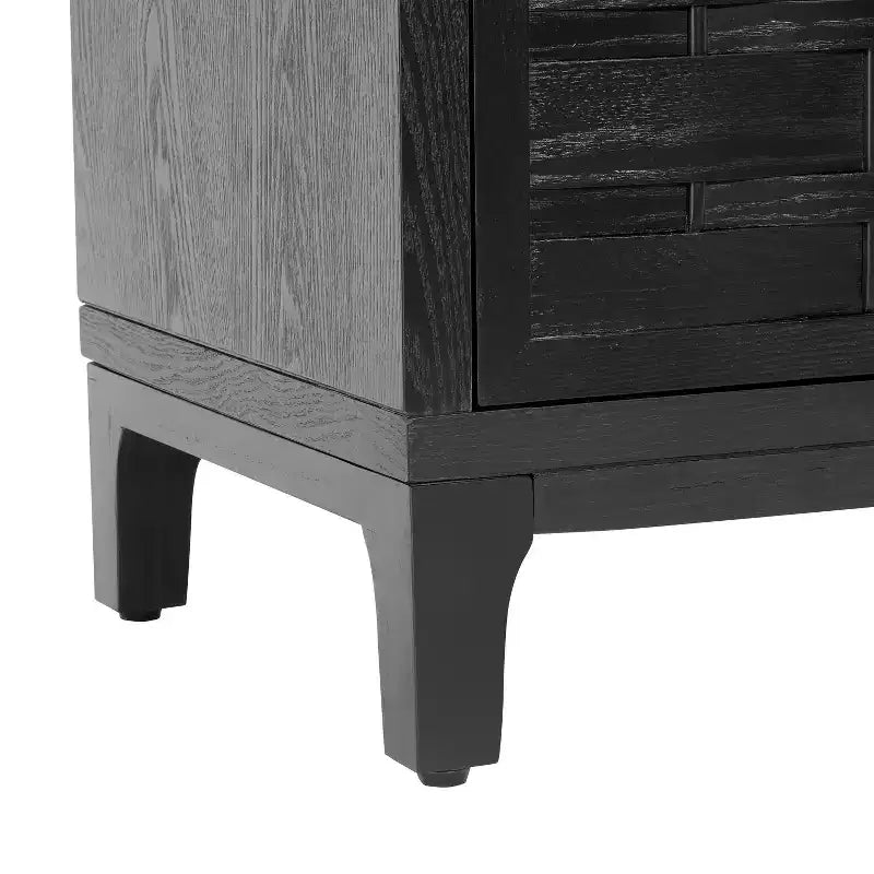 Credenza/mobile basso 4 ante Gree da 149,86 cm, stile moderno di metà secolo, tessitura 3D