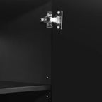 Credenza/mobile basso 4 ante Gree da 149,86 cm, stile moderno di metà secolo, tessitura 3D