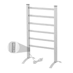 Scaldasalviette a 6 barre, scaldasalviette da bagno indipendente o a parete, scaldasalviette plug-in, impermeabile IP56 per bagno, spa