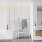 Scaldasalviette a 6 barre, scaldasalviette da bagno indipendente o a parete, scaldasalviette plug-in, impermeabile IP56 per bagno, spa